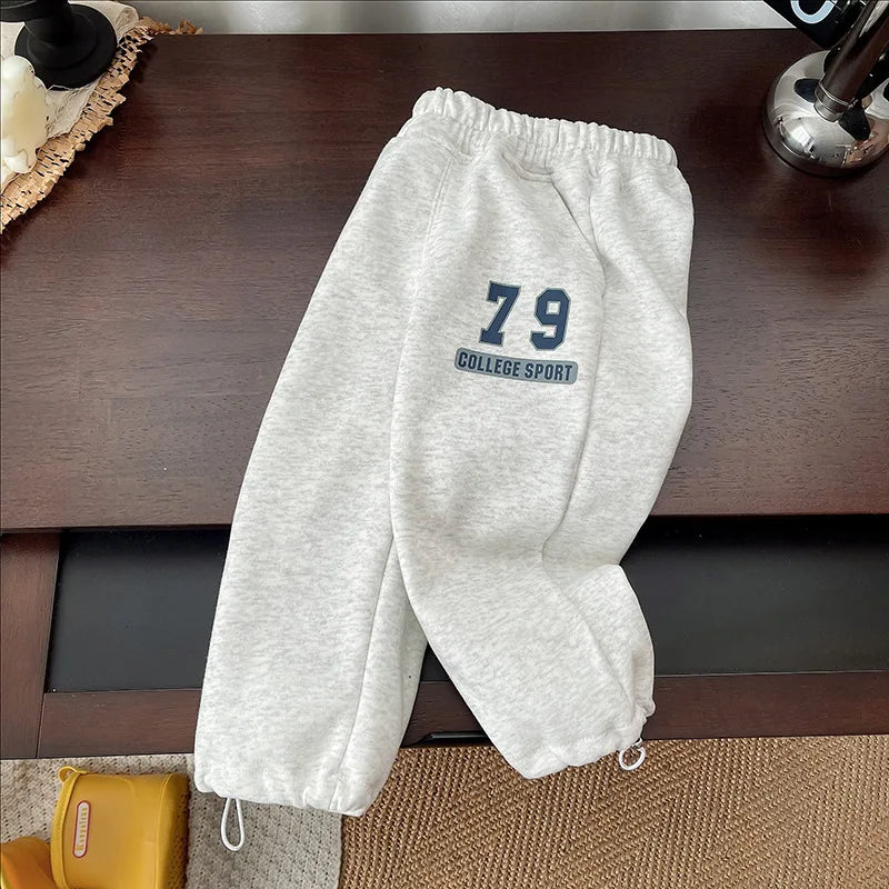 Baby Boy Sets Children's Clothes Suit Autumn Long-Sleeved Sweater Sweatpants 2Pcs New Kids Collar Half-Zip Fashion Outfits