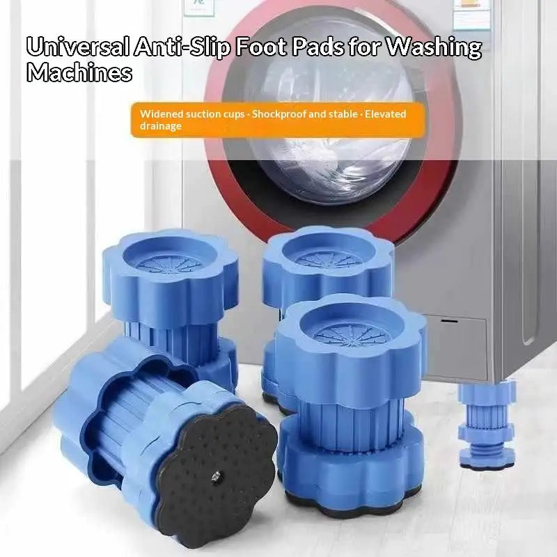⚑4Pcs Adjustable Anti-Vibration Washing Machine Feet Pad Noise Reduction Waterproof Refrigerator Base Pad Support Stands