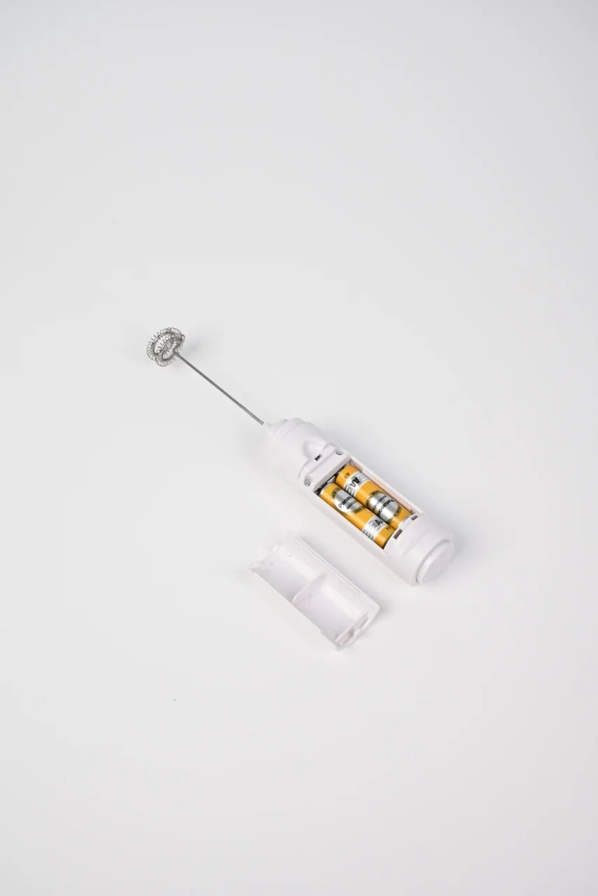 Hand-Held Electric Milk Foam Maker Coffee Mixer Kitchen Strong Egg Beater Mixer Battery AA Powered
