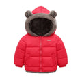 Boys Girls Thick Jackets Winter Kids Padded Fleece Warm Coats Children Hooded Cotton Outerwear Kids Clothes Cashmere Snowsuit
