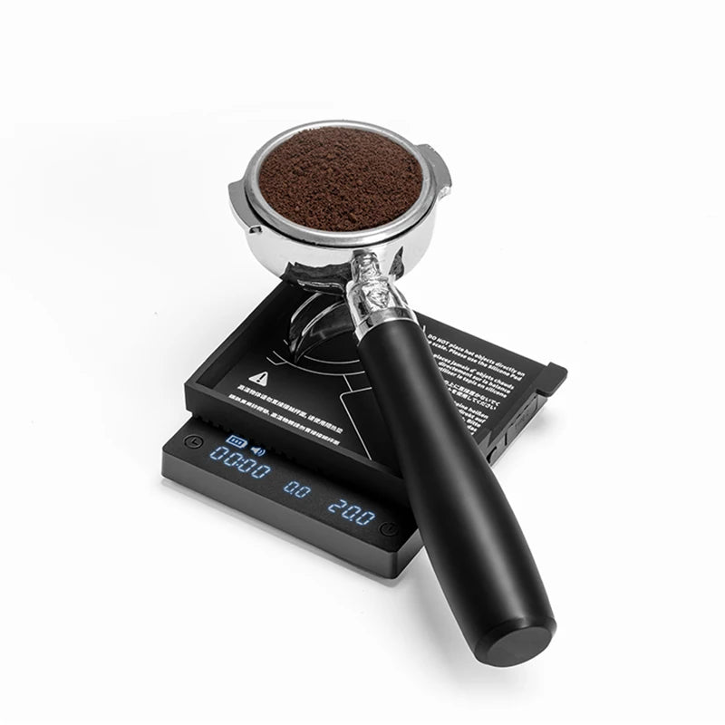 TIMEMORE Scale Black Mirror Mini Pour over Espresso Scale With Brewing Flow Rate and Heat Insulation Pad Electronic Coffee Scale