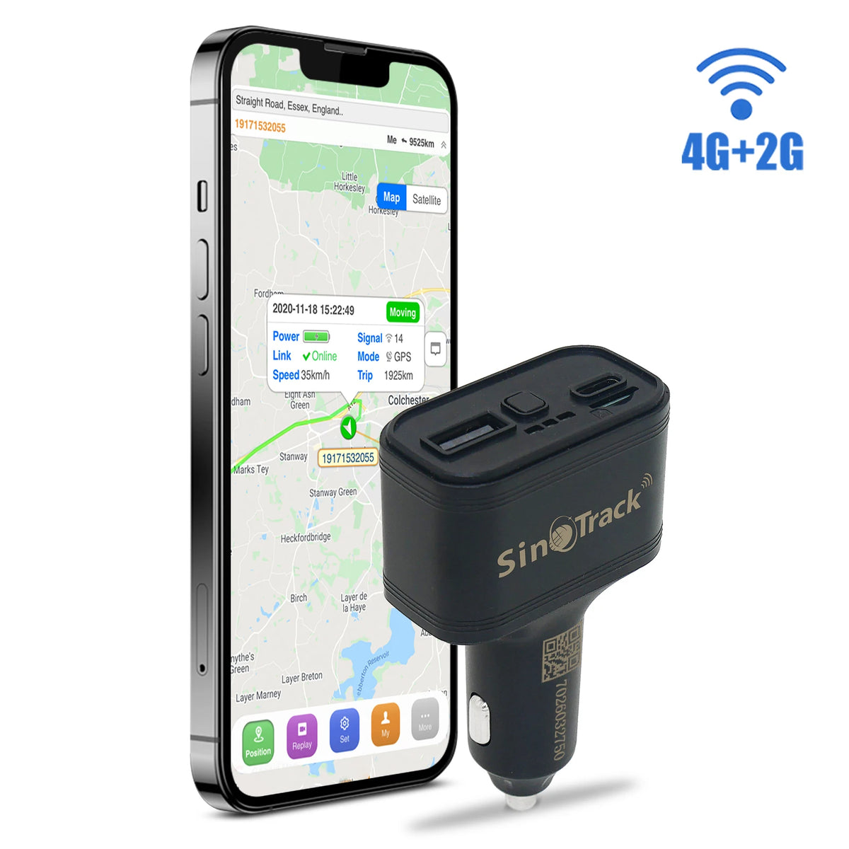 SinoTrack 4G USB Car Cigarette Lighter GPS Tracker ST-909L Car Phone Charger with Free Online Tracking APP
