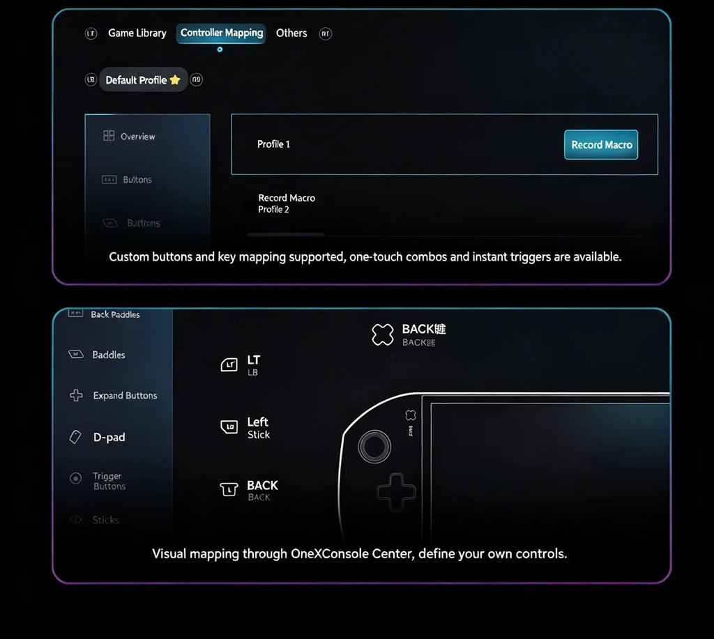 OneXPlayer APEX AIR Windows Handheld Game Console Intel Arc G3E 8" 120Hz VRR Screen 85Wh Swap Battery Dual SSD Cooling Gaming PC
