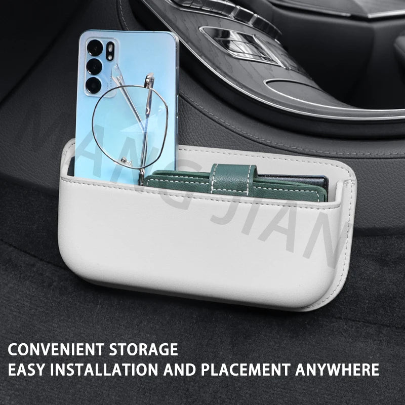 Car Side Storage Pocket Organizer Bag PU Leather Organizer Door Stowing Tidying Bag Box Phone Coin Holder Interior  Accessories