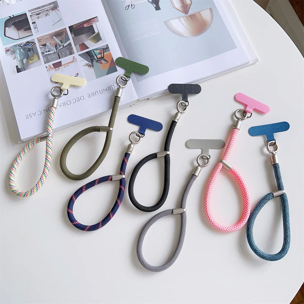 Fashion Short Adjustable Phone Strap Wrist Strap Anti Slip Anti Fall Anti Loss Pendant Phone Accessory Lanyard
