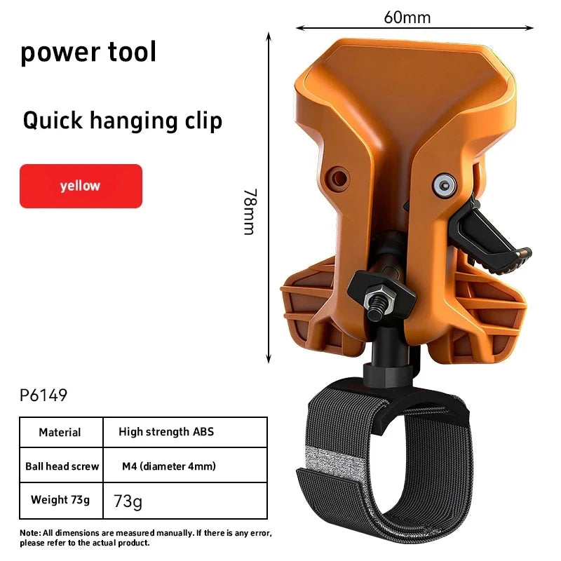 Self-locking Drill Holder Belt Clip Quick Release Heavy Duty Tool Holster for Power Drill Electric Screwdriver Tools Accessories