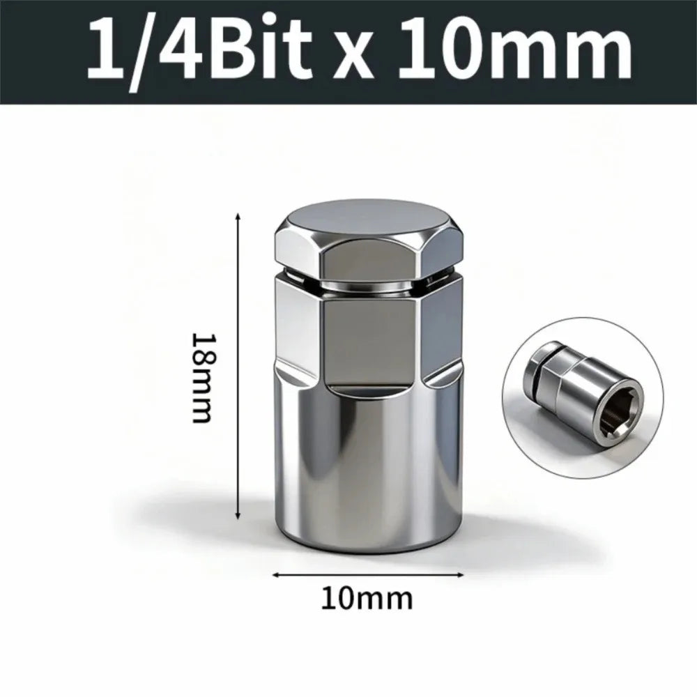 1/4 3/8 1/2 Inch Hex Ratchet Wrench Socket Adapter Quick Release Converter Chrome Vanadium Steel Drive Tool Accessories