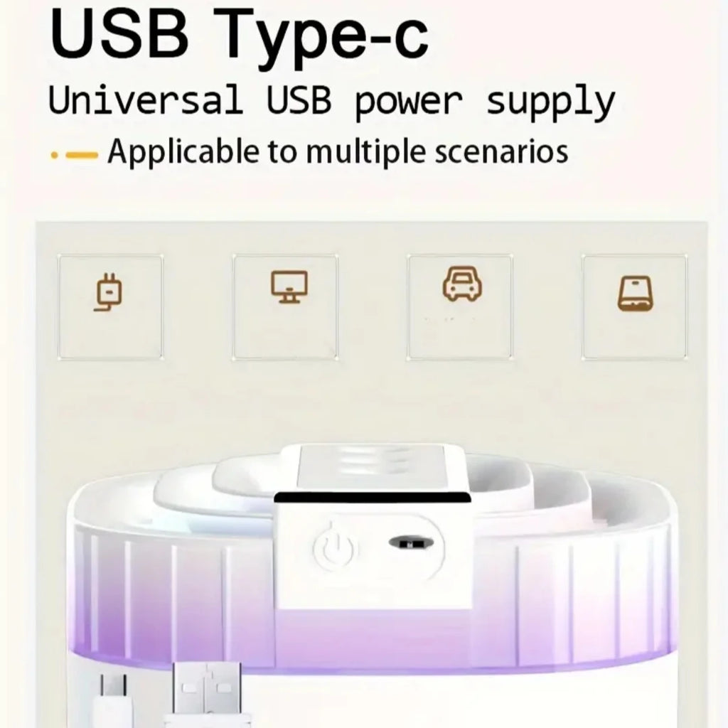 Humidificador de ar ultrassónico de 3L com névoa fria, luz noturna e três bicos, humidificador aromático USB silencioso para casa