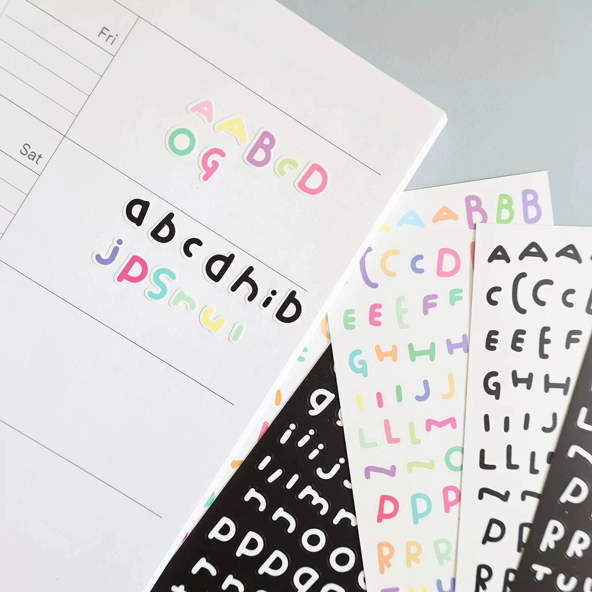 1 Piece INS New Letter Stickers Cute DIY Decals for Journal Card Making Csrapbook Sticker Stationery