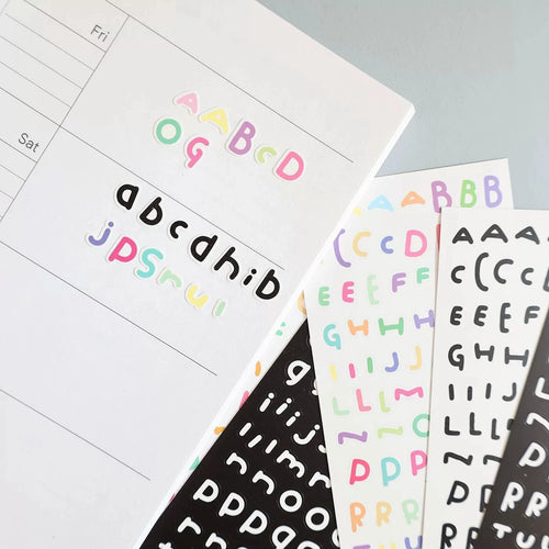 1 Piece INS New Letter Stickers Cute DIY Decals for Journal Card Making Csrapbook Sticker Stationery
