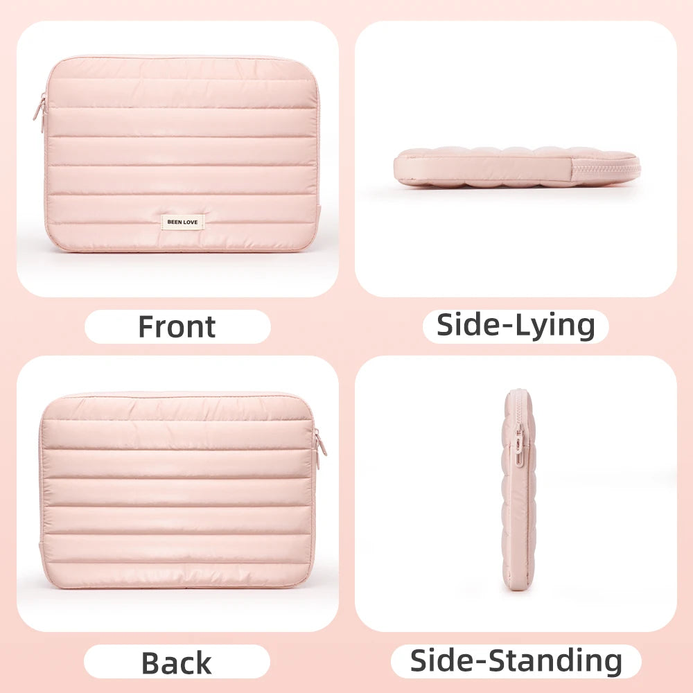 13/14 Inch Puffy Laptop Sleeve Cover Bag For Laptop Cover for MacBook Air iPad Pro Tablet Pouch Bag Fashion Notebook Soft Case