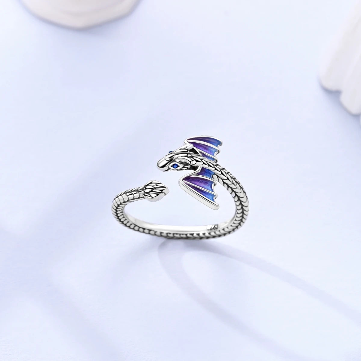 925 Silver Open Ring Sunflower Bee Star Eternal Love Jewelry Women's Wedding Gift