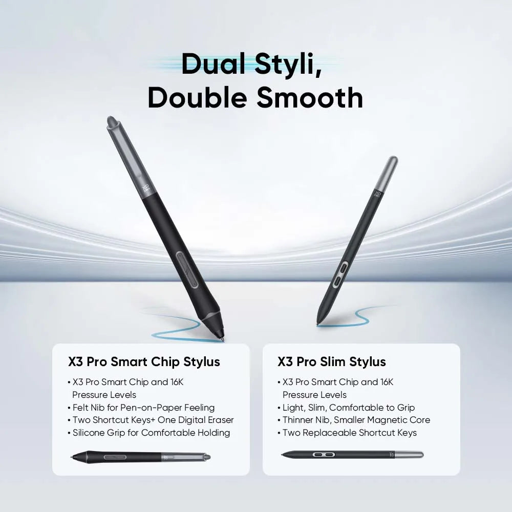XPPen Artist Ultra 16 4K OLED Graphic Monitor New Touch-screen Drawing Display with Dual X3 Pro Stylus for 3D Modeling Animation