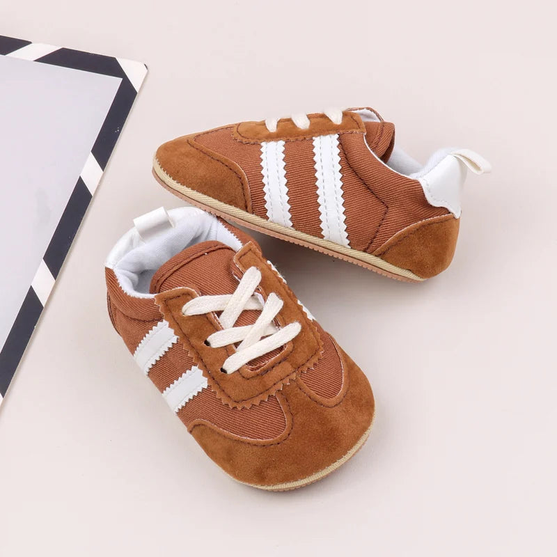 Sapatilhas Desportivas Casuais de Bebé em Alta, Primavera e Outono, Rapazes e Raparigas, Sola em PVC de Alta Qualidade, Sapatos de Pré-caminhada Antiderrapantes BLS4034
