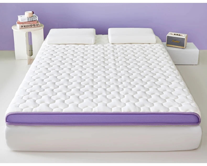 Double Foldable Memory Foam Latex Tatami Mat for Students Dormitory – Elastic Cushion Sleeping Mattress, Home Use, Single and Do