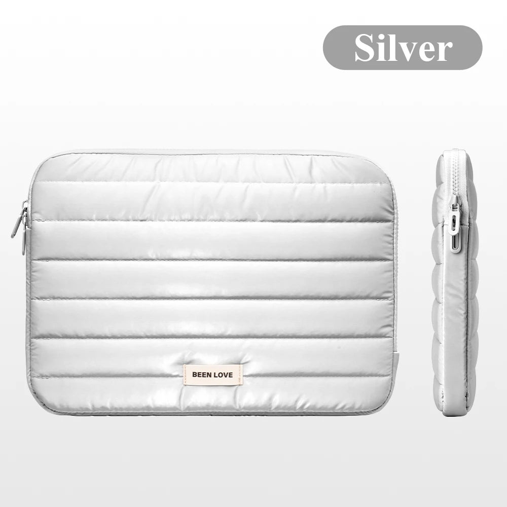 13/14 Inch Puffy Laptop Sleeve Cover Bag For Laptop Cover for MacBook Air iPad Pro Tablet Pouch Bag Fashion Notebook Soft Case
