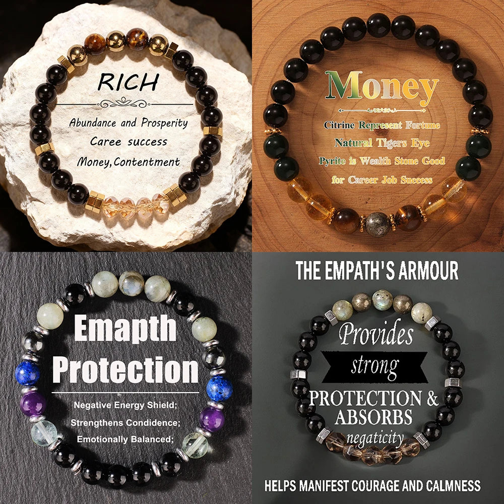 Exquisite Summer Accesorios Hematite Pyrite Brother Holiday Christmas Spiritual Natural Stone Money Bracelet Attract Money