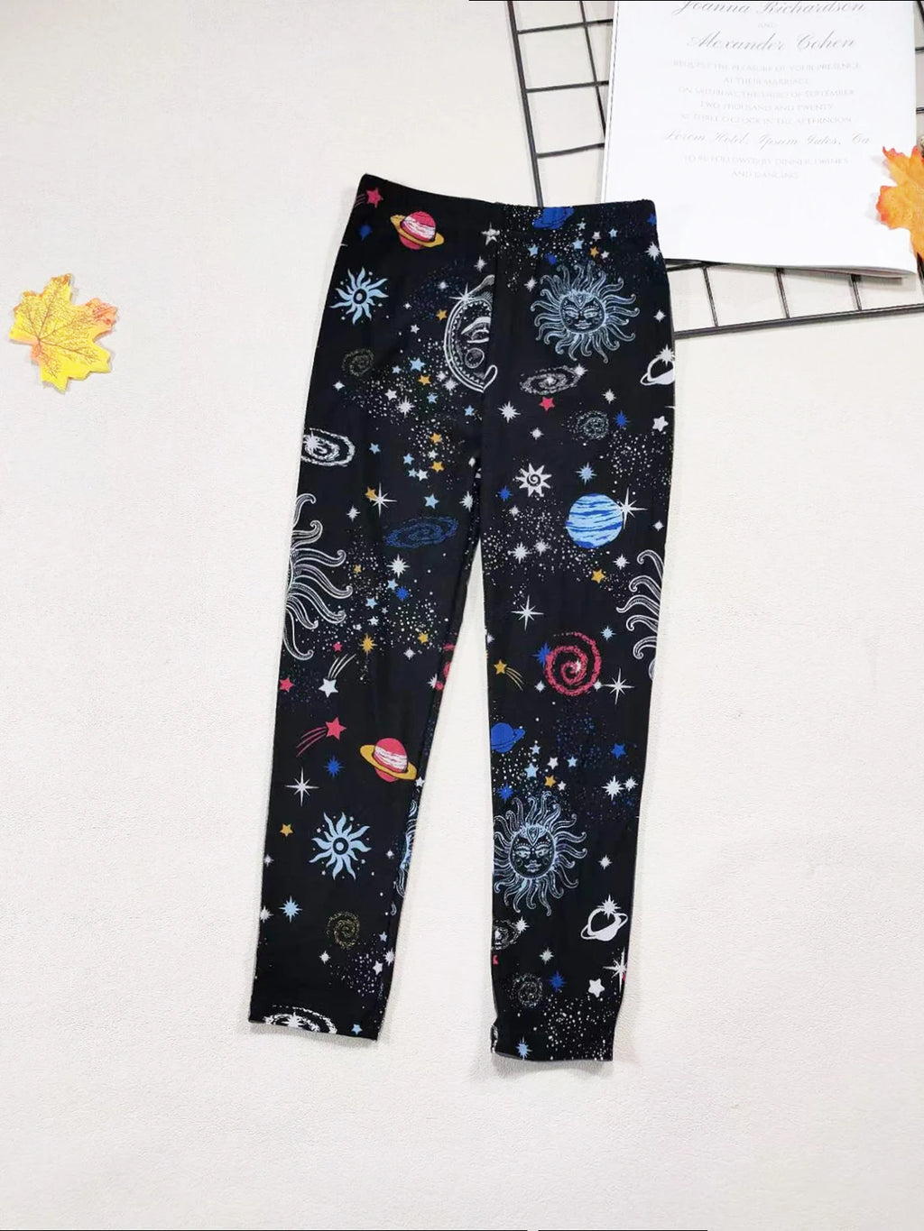 Girls' Leggings Fashion Cartoon Tight Pants Spring and Autumn Baby Girls Slim Fit Flower Leggings Summer Children's Pants