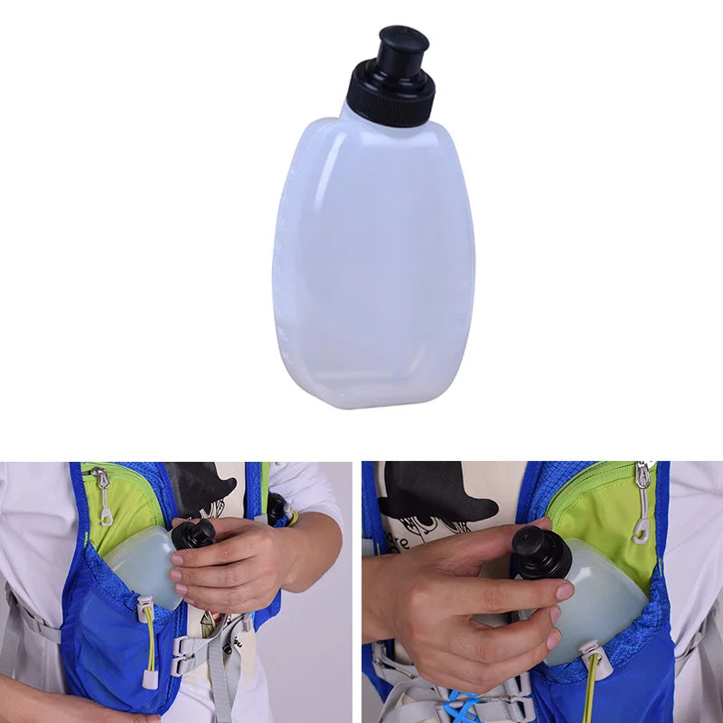 Garrafa de água de plástico de 250 ml para desporto, para bolsa de cintura de corrida