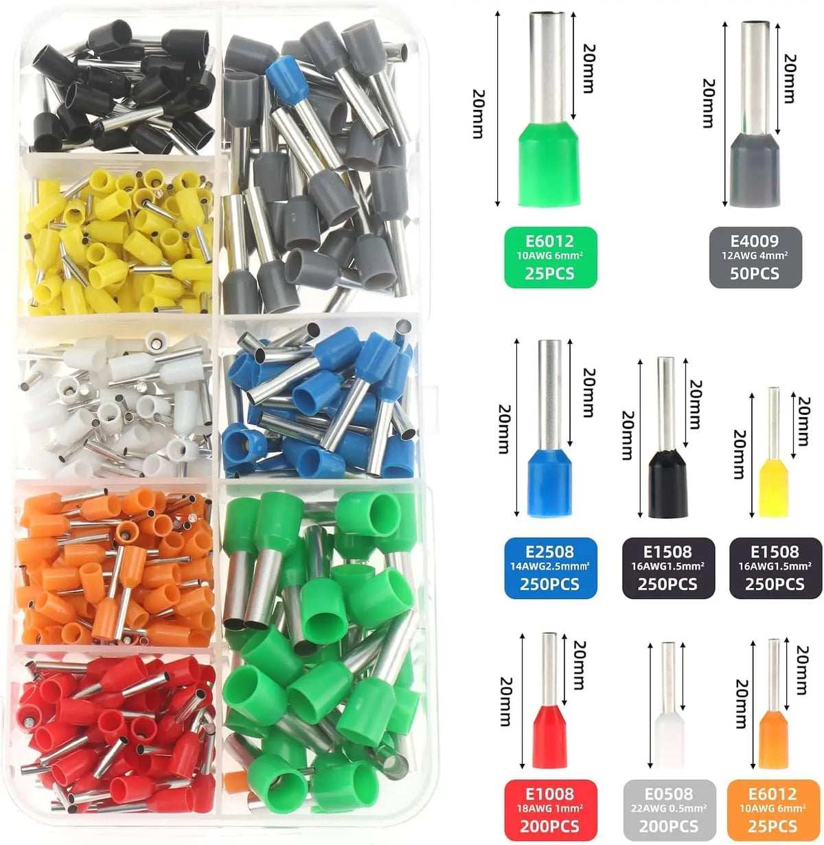 Self-adjustable Ratchet Wire Crimping Tool Kit Crimper Plier Set with 400pcs 1200pcs Wire Terminals Crimping Connectors