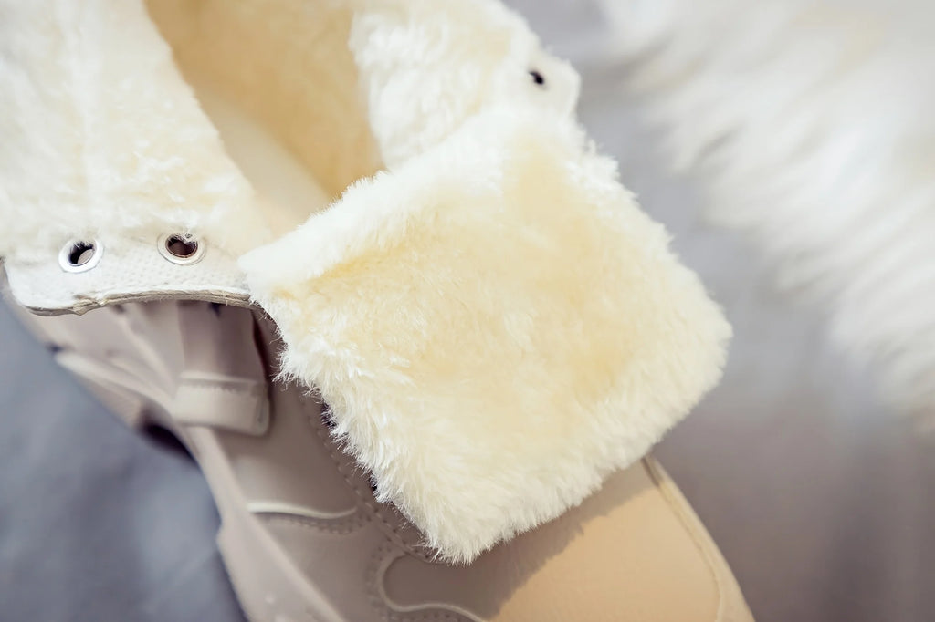 Botins de Senhora, Botins Curtos, Botas de Inverno com Forro Espesso e Isolamento, Elegantes e Versáteis, Botas de Inverno de Sola Grossa