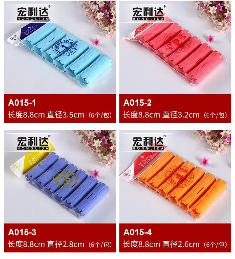 Hair Perm Rods Cold Wave Rods Hair Curling Rollers Curlers Steel Pintail Comb Hair Curler No Heat for Women Long Short Hair