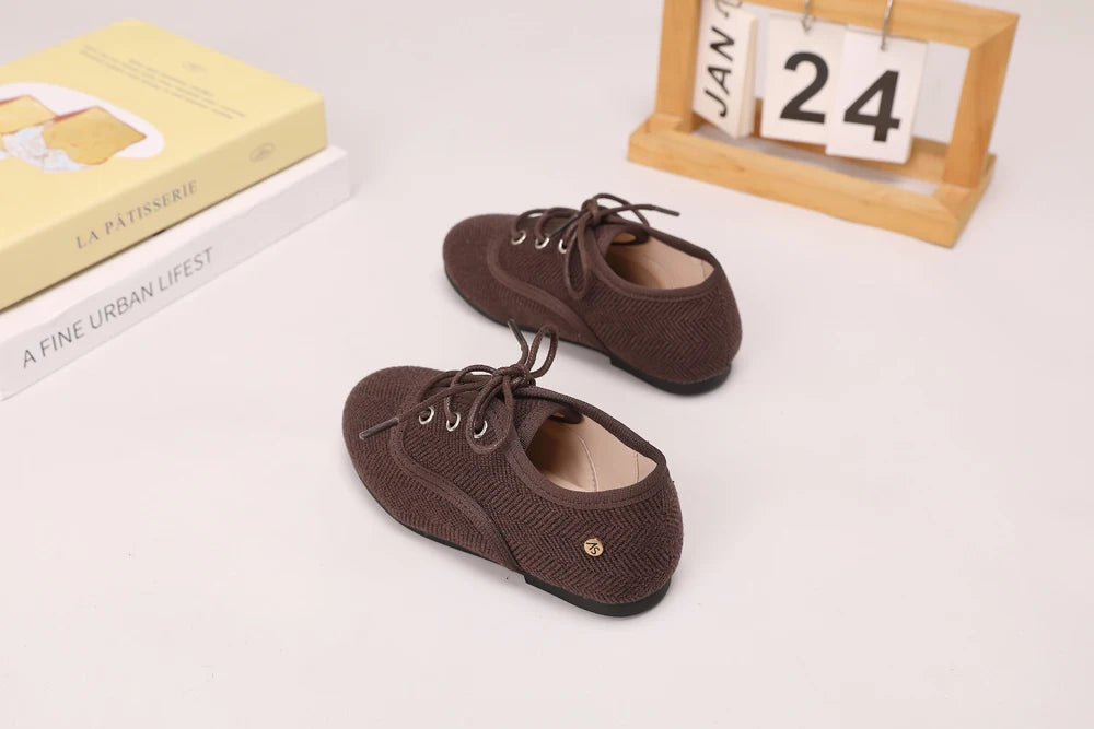 AS Kids Shoes Children Leather Shoes Baby Girls Warm Brand Loafers Toddler Slip On Princess Flats Boys Oxford Platform Mary Jane