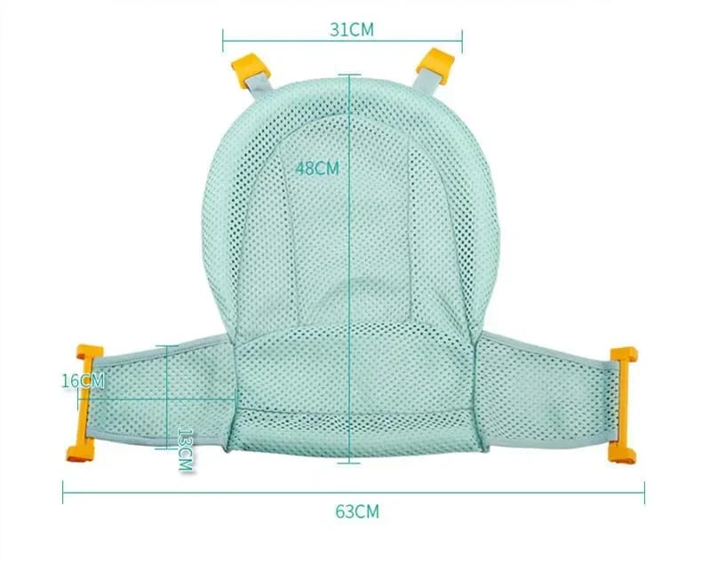 Baby Bath Cushion Pad Newborn Bathtub Mat Infant Bath Supporter Net Baby Universal Nonslip Floating Bathing Tub Shower Mesh Seat