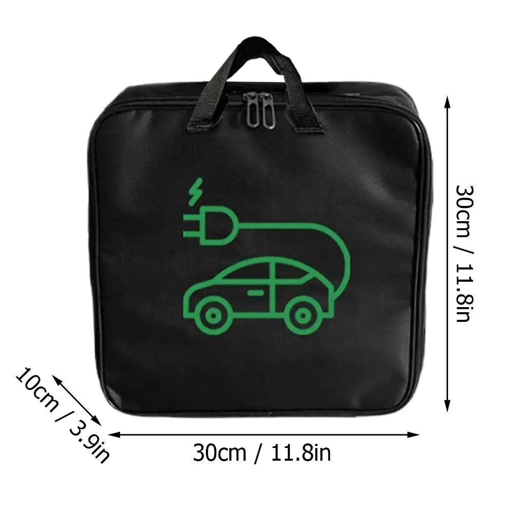 Electric Vehicle Charging Cable Bag Car Charger Cable Storage Bag Auto Trunk Organizer Scratch-Resistant Charger Cable Bag