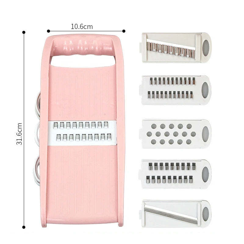 7 in 1 Household Vegetable Cutting Potato Slicer Shredder Multifunctional Fruit Julienne Slicer Grater with Handle Kitchen