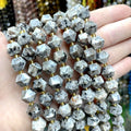 New 10MM Faceted Natural Stone Amazonite Tiger Eye Crystal Octagonal Beads DIY Jewelry Making Bracelet Necklace Wholesale