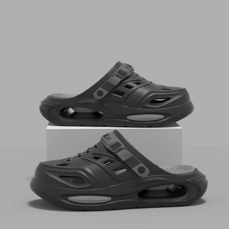 2026 Men's And Women's Cave Shoes Fashion Breathable Sandals With Removable Insoles Non-slip Cushioned Thickened Soft Slippers