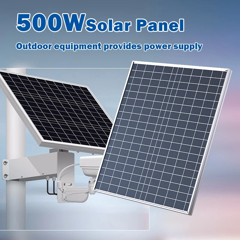 500W-1000W Polycrystalline Solar Panel Kit, 12V Portable Charger & Power Generator for Home, RV, Camping & Outdoor Travel