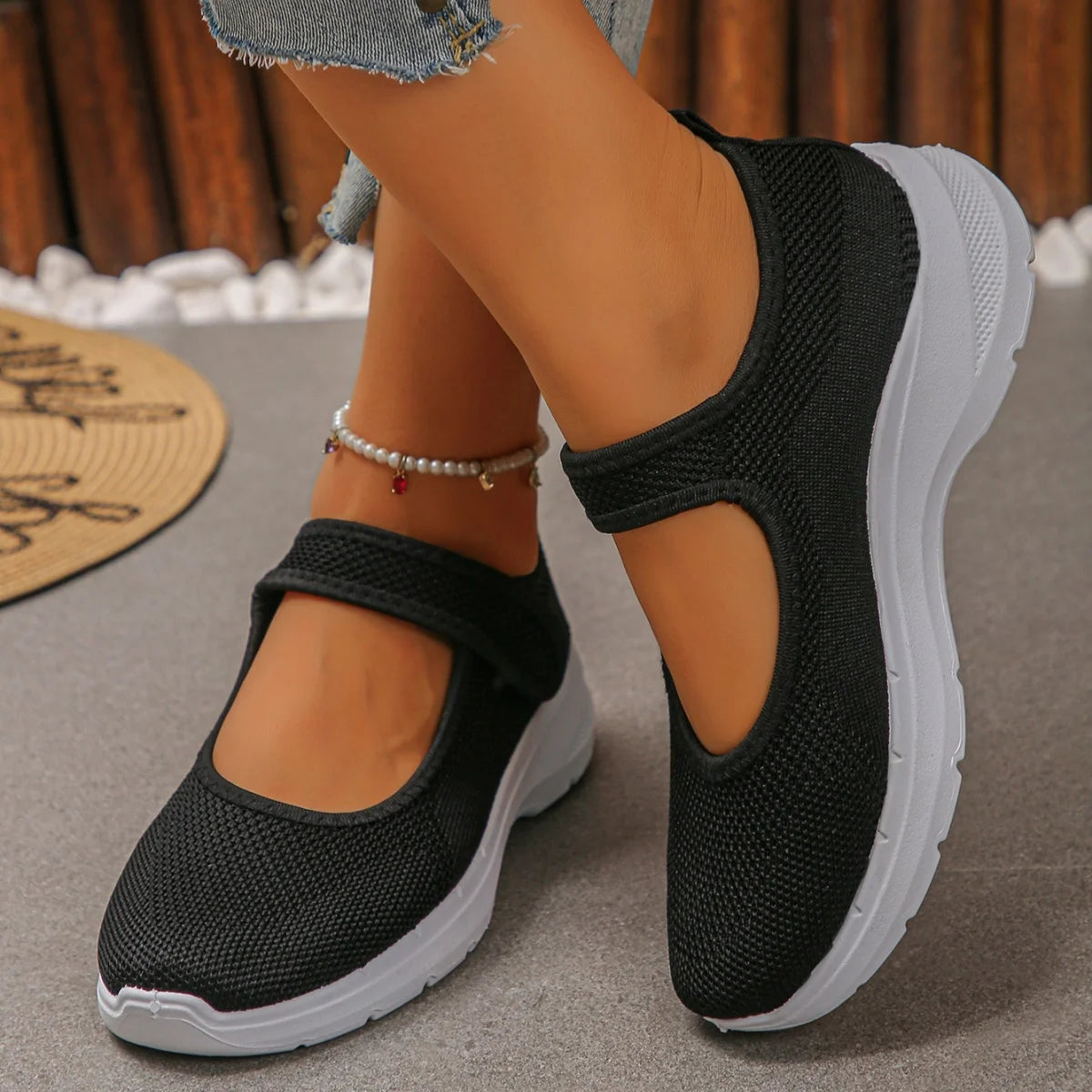 *Fashionable Thick Soled Breathable Vulcanized Shoes for Spring/autumn New Round Toe Comfortable Casual Sports Shoes for Women