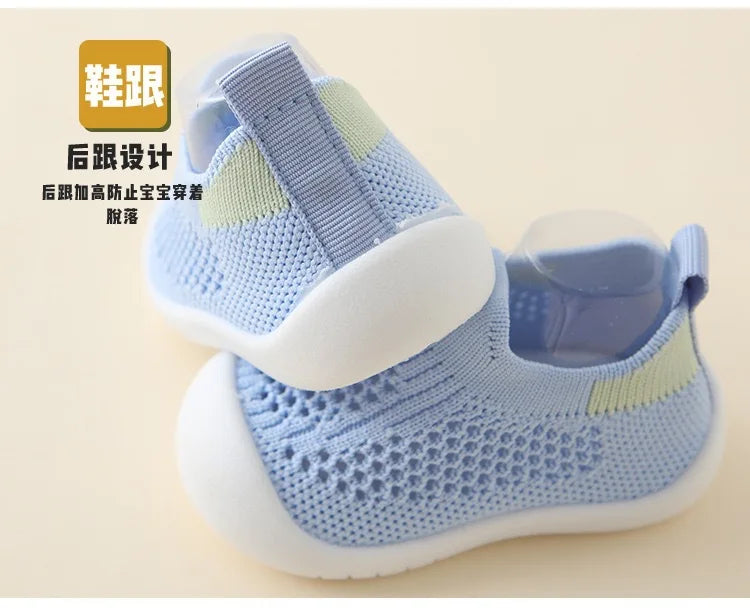 Baby Spring/Summer Soft Sole Socks Shoes Mesh Unisex Baby Anti Slip Floor Socks Children's 0-3T Lightweight Soft Walking Shoes