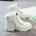 Botins de Senhora, Botins Curtos, Botas de Inverno com Forro Espesso e Isolamento, Elegantes e Versáteis, Botas de Inverno de Sola Grossa