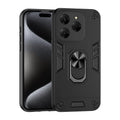 Case For Tecno Spark 20 Pro KJ6 Magnetic Metal Ring Holder TPU Frame Armor Plastic Shockproof Phone Protective Cover Fundas