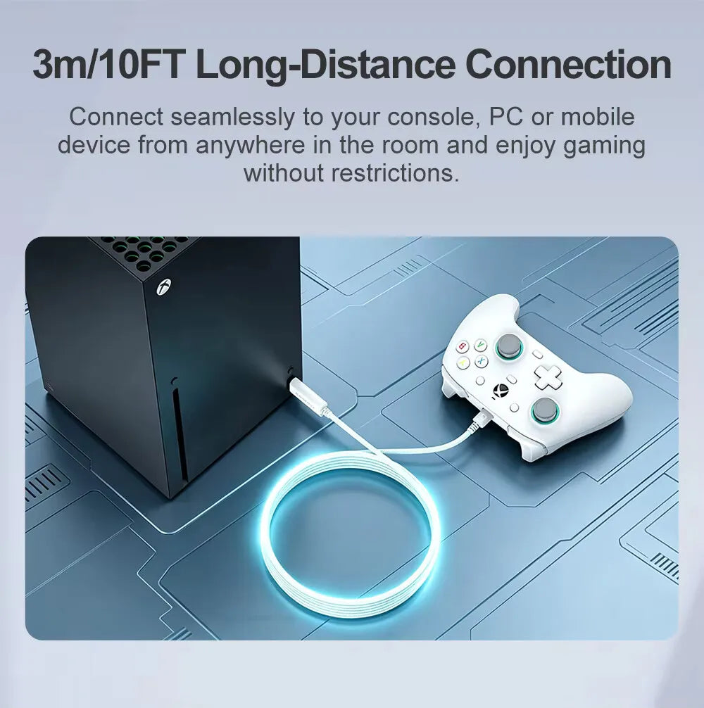 GameSir 3m Cable for G7 Pro G7 Pro 8K Nova Lite Cyclone 2 G8 Plus Gamepad Accessories USB Connector Original Nylon Braided Cable
