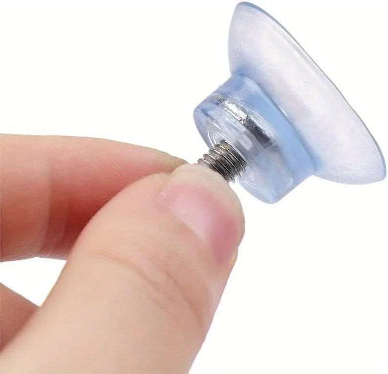 10Pcs M6 Environmentally Friendly PVC Transparent Suction Cups with Screws Replacement Parts for Glass Table Top Suction Cups