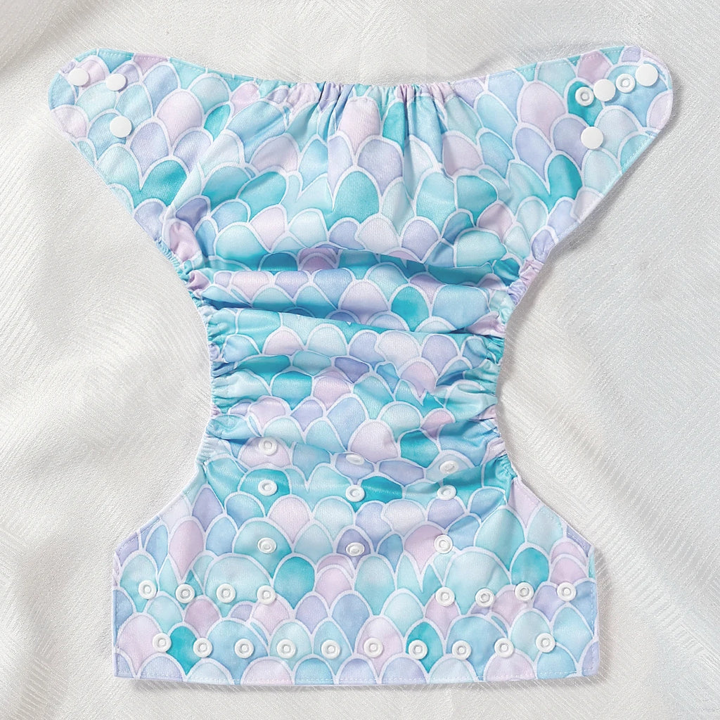 3 PCS Adjustable Size Washable Diapers Soft Skin-Friendly Breathable for Babies 3-15kg