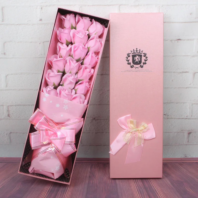 New Valentine's Day Gifts 7 Rose Artificial Flowers Wedding Decoration Mother's Day Gifts Home Decor Birthday Gifts 2023 Navidad