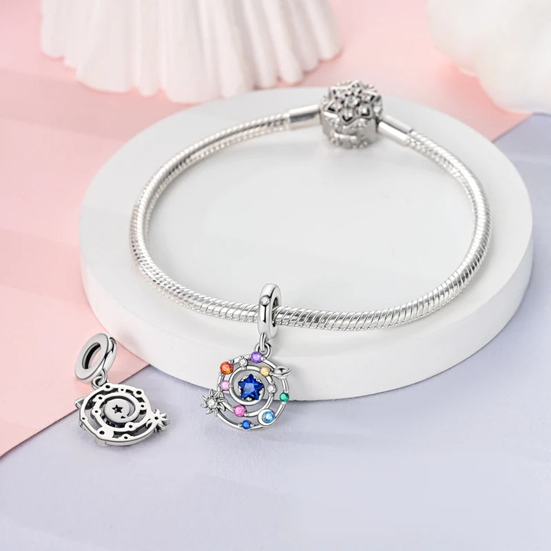 New Original Charm Beads 925 Sterling Silver Butterfly Hot Air Balloon Dangle For Bracelet Women Girl Fine DIY Jewelry Gift