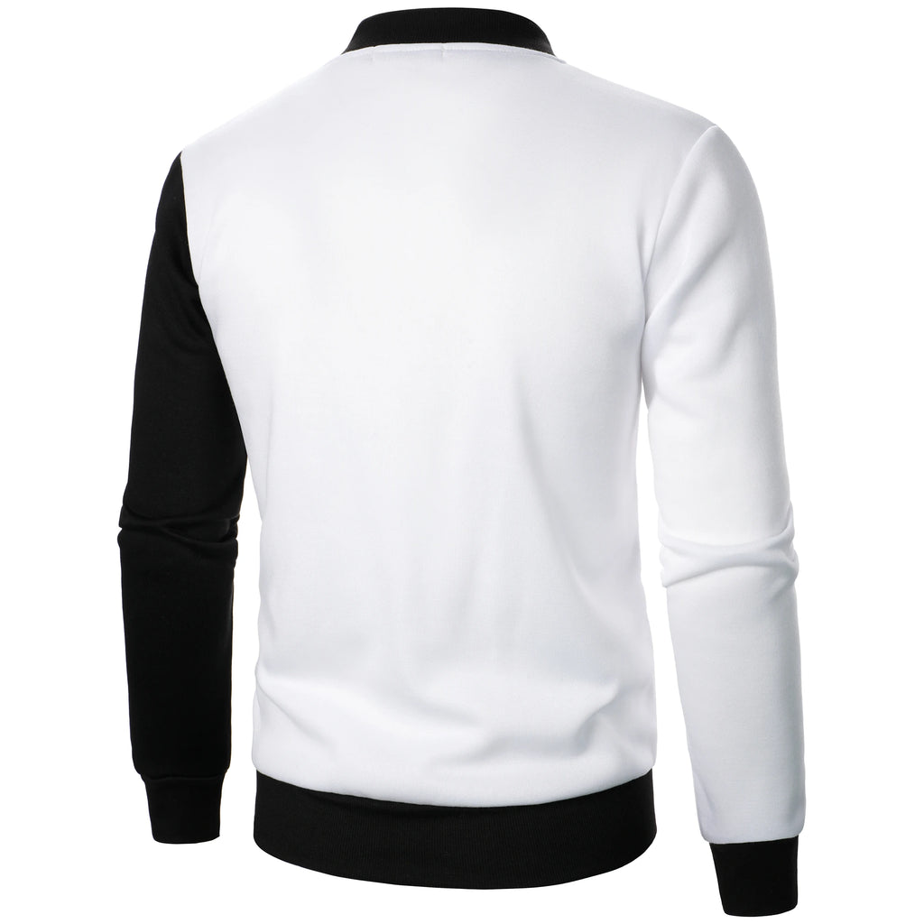 Blazer de ginásio casual de manga comprida com fecho para primavera/outono