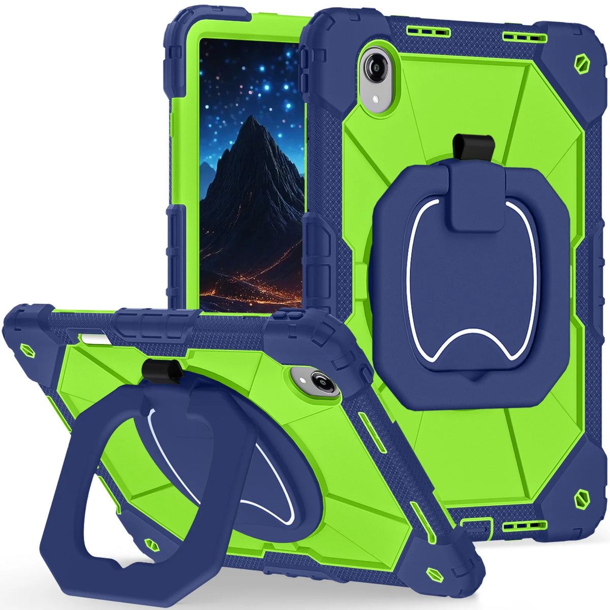 For Lenovo Idea Tab Pro Gen 2 TB390 Xiaoxin Pro 13 GT Rotation Bracelet Stand Case Pencil Slot Heavy Duty Shockproof Cover