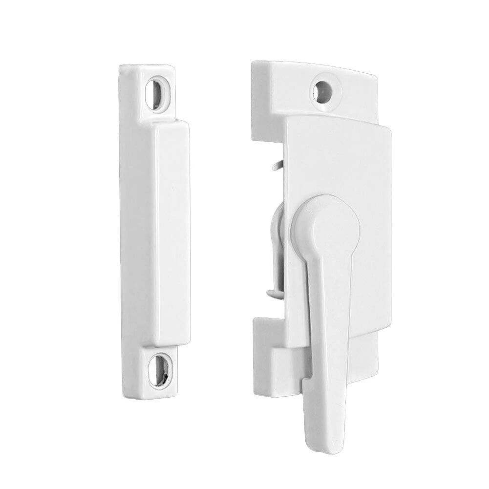 1PC Zinc Alloy Sash Lock 60x25mm Sliding Casement Sash Vertical Slider Fitch Catch Lock White Home Door Window Hardware