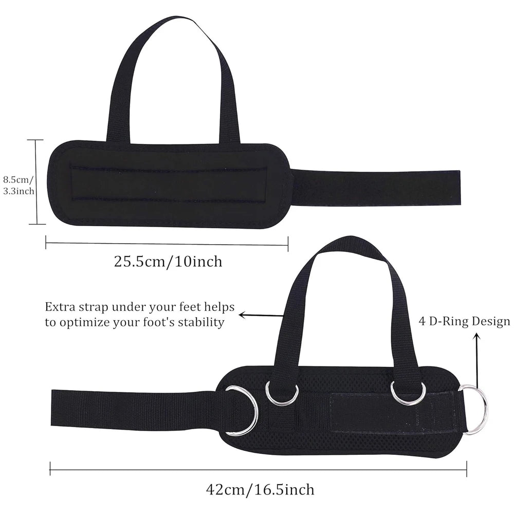 1PCS/2PCS Ankle Straps for Cable Machines Kickbacks - Adjustable Comfort Ankle Cable Attachments for Gym Ankle Cuff Women Men