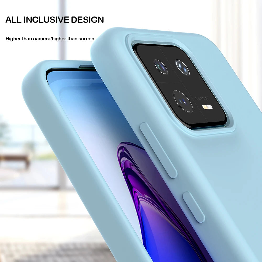 For Xiaomi 13 Luxury Liquid Silicone Shockproof Back Cover All-inclusive Drop-proof Soft Phone Cover For Mi 13 Pro Case