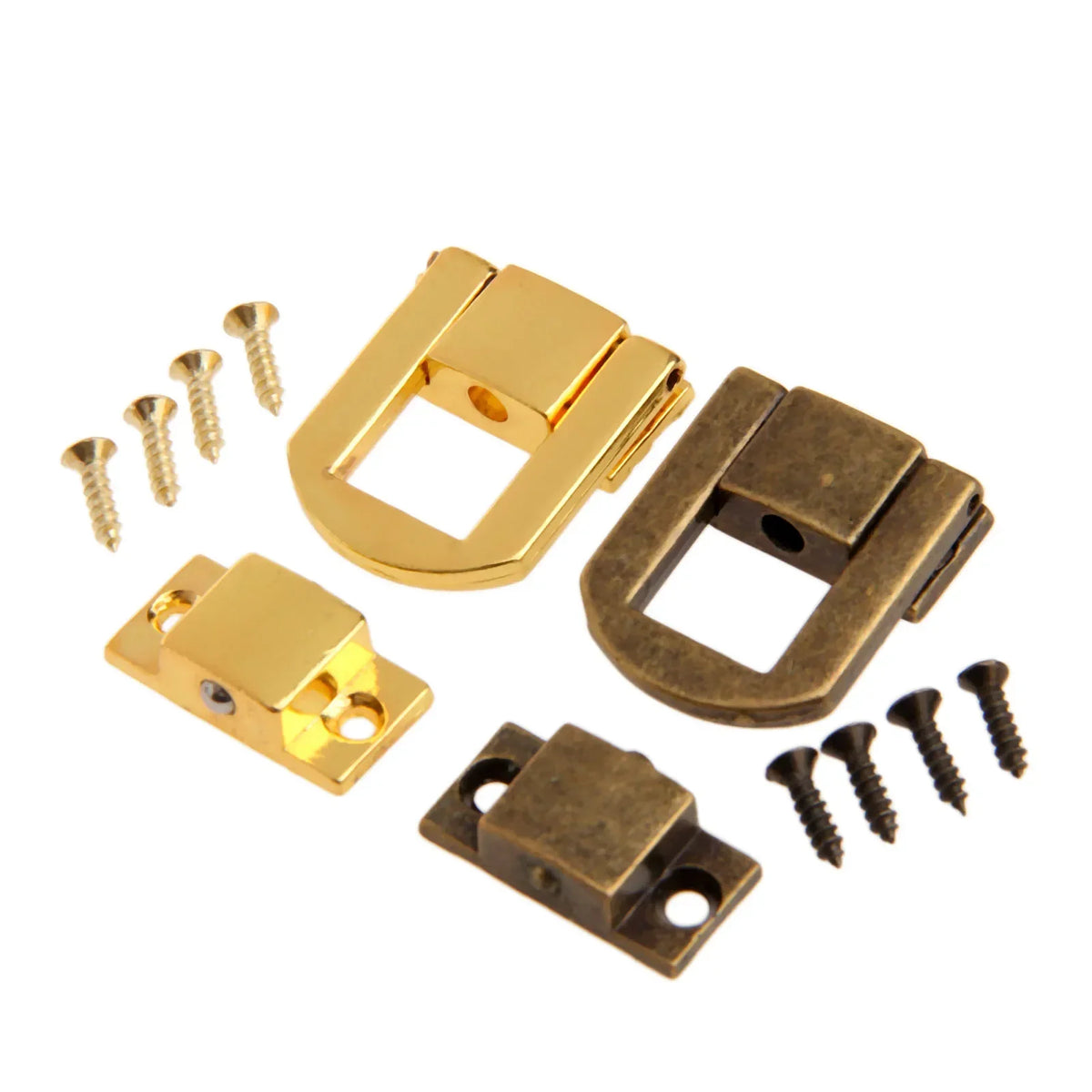 5Pcs Wooden Box Hasps Metal Lock Catch Latches for Jewelry Chest Box Suitcase Buckle Clasp Hardware Accessories 25*20mm