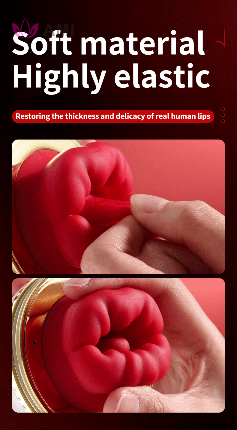 Big Mouth Breast Massage Female Masturbation Toy Nipple Licking Clitoral Stimulator Rose Sucking Vibrator for Sexual Pleasure