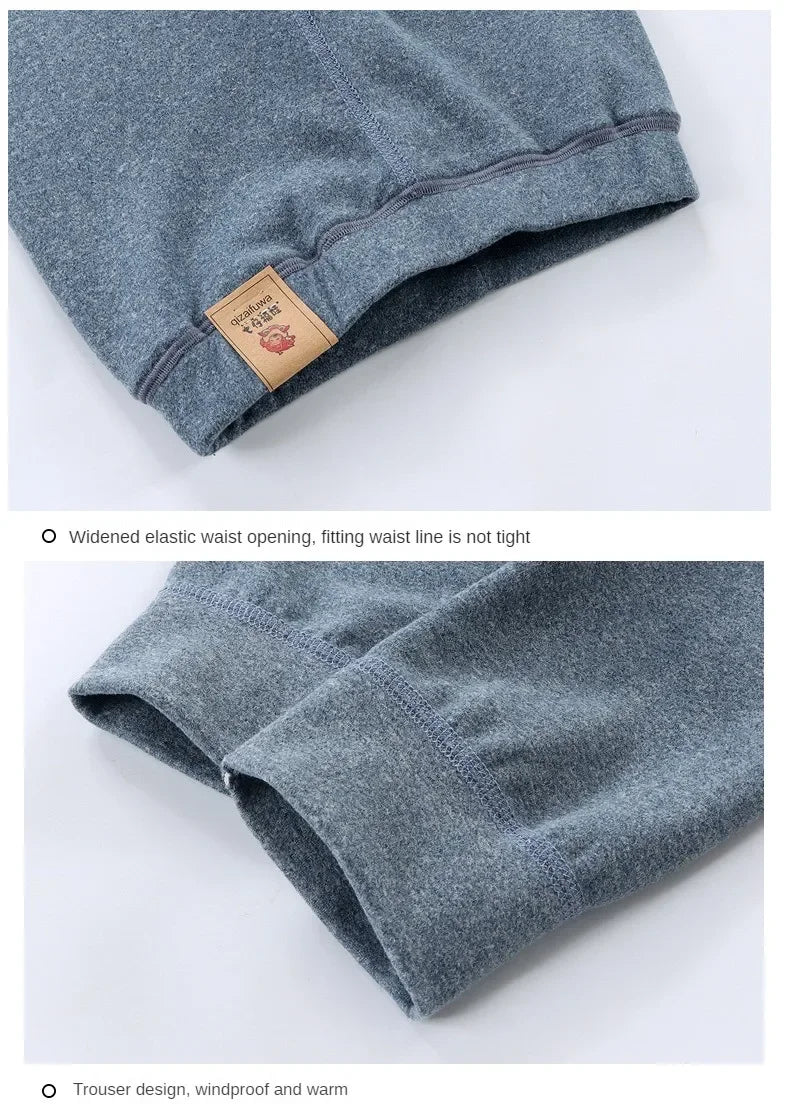 Big Size Children's Fleece Warm Render Pants For Boys Girls Winter Velvet Leggings Kids Baby Base Pants Thickened Long Johns